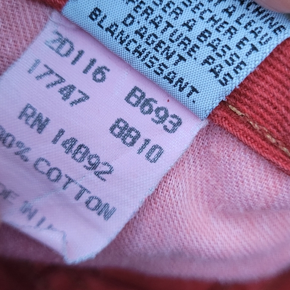 Vintage 1990s Marithe Francois Girbaud light red denim mom jeans - Picture 5 of 8